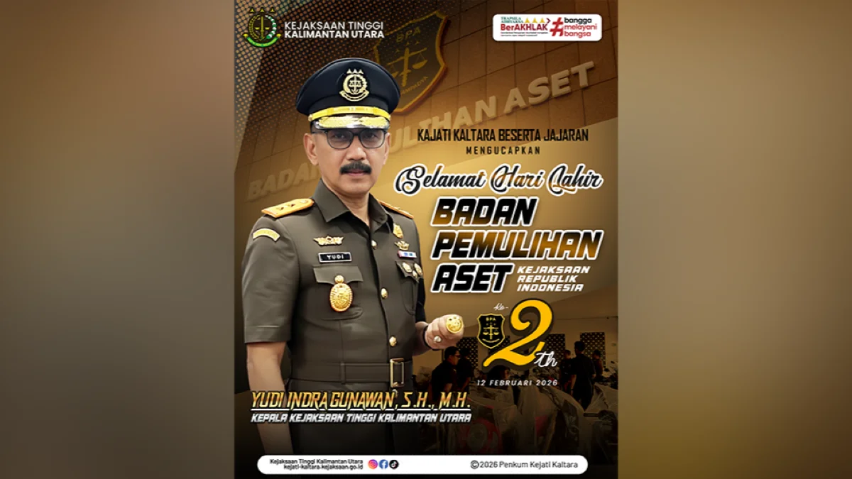 Kejati Kaltara Ucapkan Selamat Hari Lahir ke-2 Badan Pemulihan Aset Kejagung RI